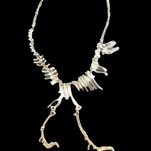 T-Rex skeleton  necklace